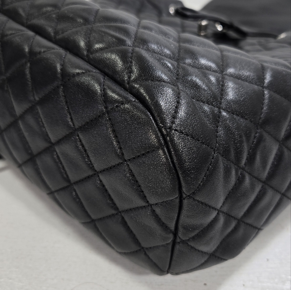 Chanel Urban Spirit Black Quilted Lambskin Large Backpack Bag - Picture 13 of 17